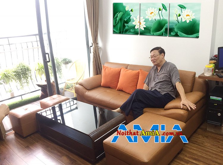 Mẫu ghế sofa chung cư hẹp View đẹp SFD099