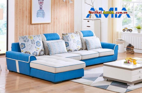 sofa nỉ pha màu đẹp mã 199298