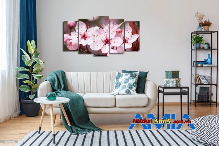 Ảnh sofa văng đẹp và tranh 5 tấm