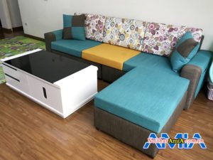 sofa văng nỉ đẹp cho phòng khách SFN200a