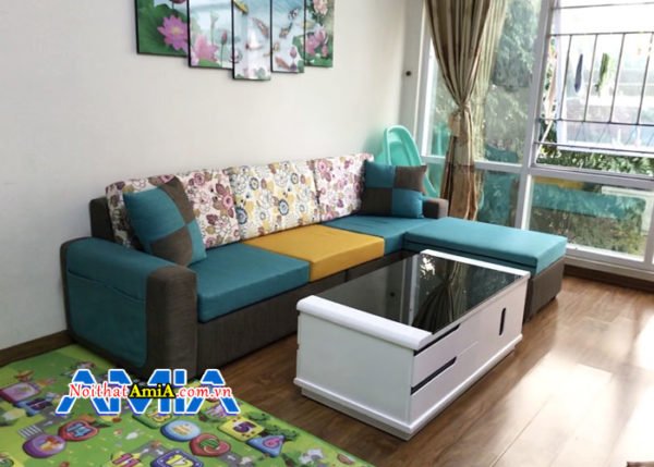 sofa văng nỉ kiểu dáng hiện đại SFN200a