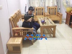 Bộ bàn ghế sofa gỗ AmiA SFG021