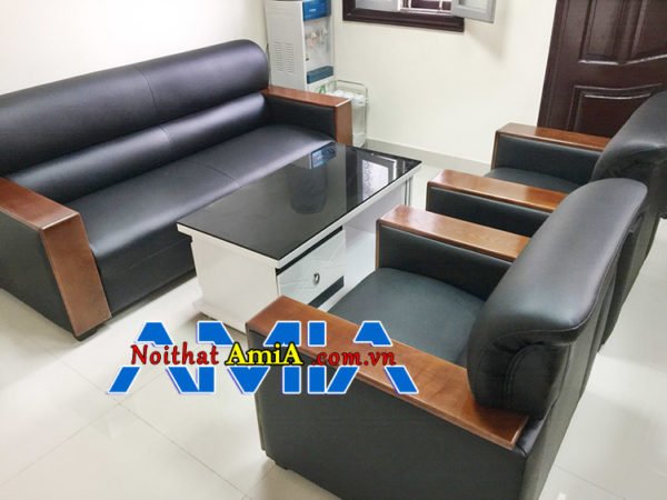 bộ bàn ghế sofa kê phòng giám đốc hiện đại AmiA SFD040b