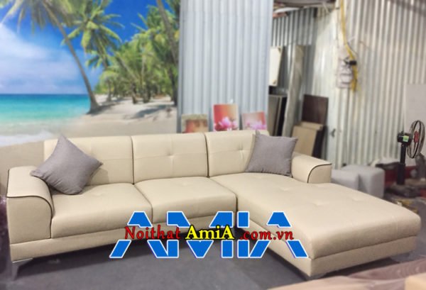 Bộ ghế sofa da đẹp AmiA SFD192