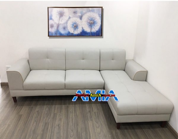 Bộ sofa da kê phòng khách tại Sơn Tây AmiA SFD192