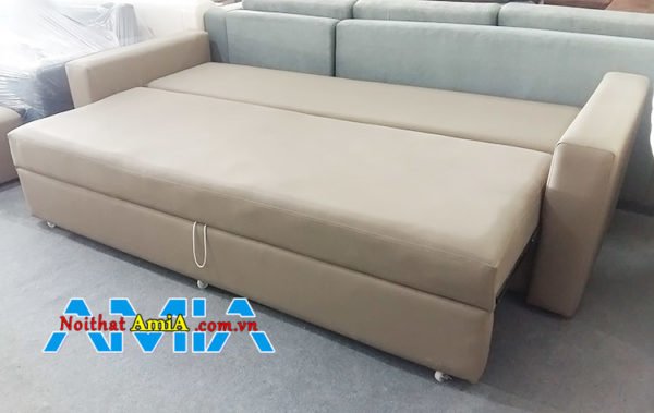 Ghế sofa giường bed giá rẻ Hà Nội thiết kế đơn giản dễ dàng kê trong phòng khách