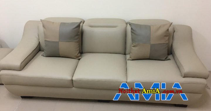 Mẫu ghế sofa màu kem đẹp cho phòng khách hiện đại