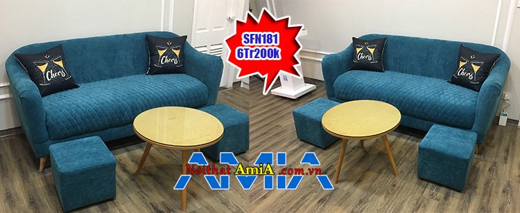 Giá bộ sofa dưới 7 triệu bọc nỉ đẹp kê phòng khách