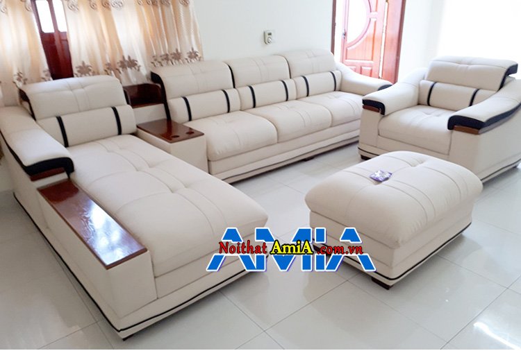 Mẫu bàn ghế sofa phòng khách rộng lớn