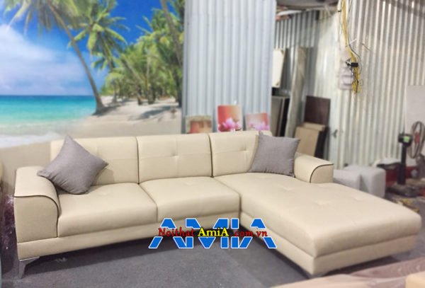 Mẫu ghế sofa da đẹp hiện đại AmiA SFD192