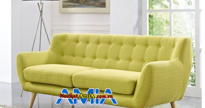 Mẫu sofa phòng khách màu xanh cực chất