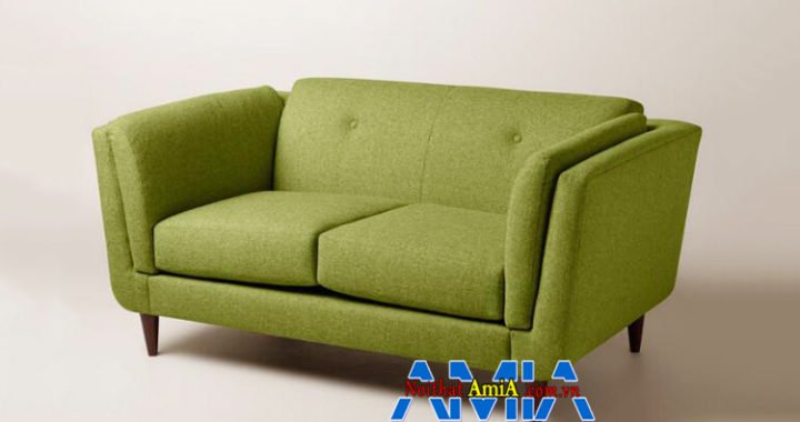 Hình ảnh Ghế sofa phòng ngủ quận Thanh Xuân màu xanh đẹp thiết kế 2 chỗ ngồi