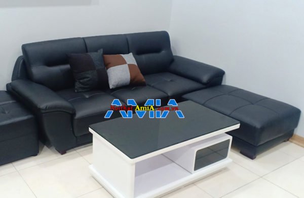 Hình ảnh mẫu ghế sofa da cho phòng khách nhỏ SFD237