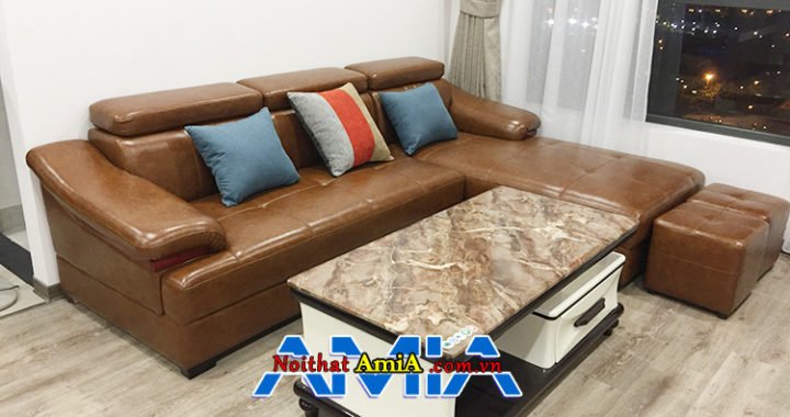 Sofa da giá rẻ chỉ 9 triệu AmiA SFD160