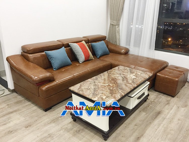 Sofa da giá rẻ chỉ 9 triệu AmiA SFD160