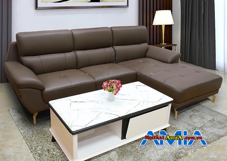 Sofa da hiện đại làm theo yêu cầu AmiA SFD236