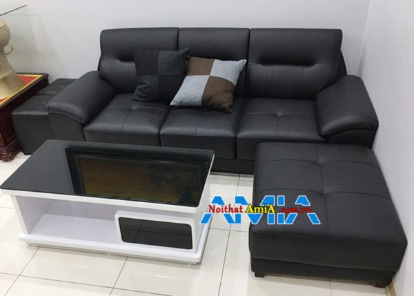 Mẫu ghế sofa văng da phòng khách SFD237