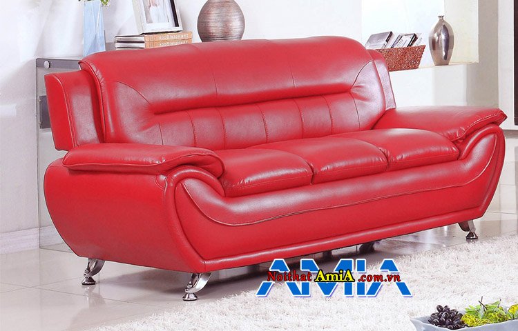 Ghế sofa da màu đỏ bán chạy tại Hà Nội