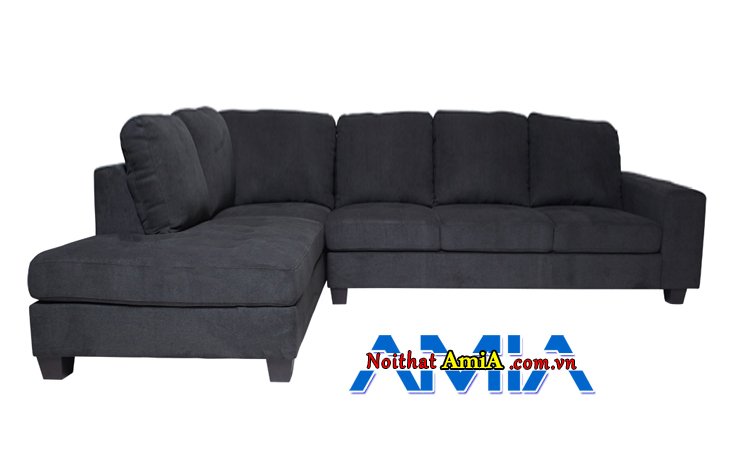 Ghế sofa nỉ màu đen sang trọng huyền bí