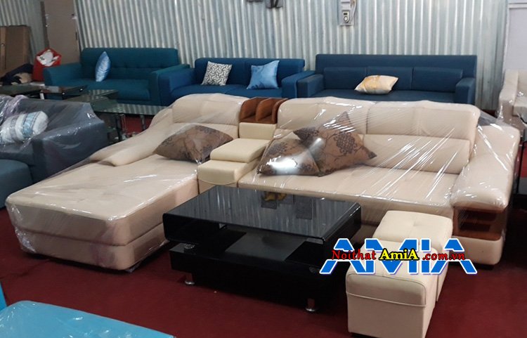 Mẫu ghế sofa da đóng theo yêu cầu