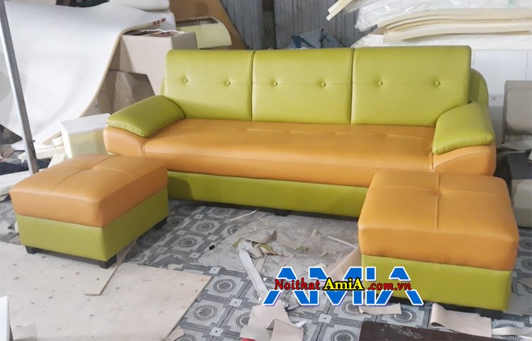 Mua sofa da màu cam giá rẻ tại Hà Nội