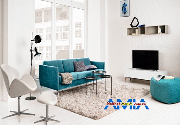 Nội thất sofa 3 chỗ đẹp cho nhà chung cư sang trọng