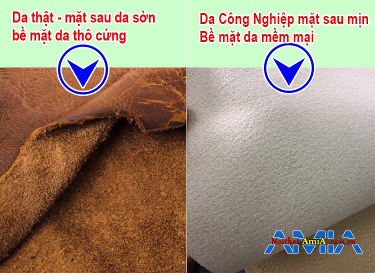 Sự khác nhau giữa da thật và da công nghiệp