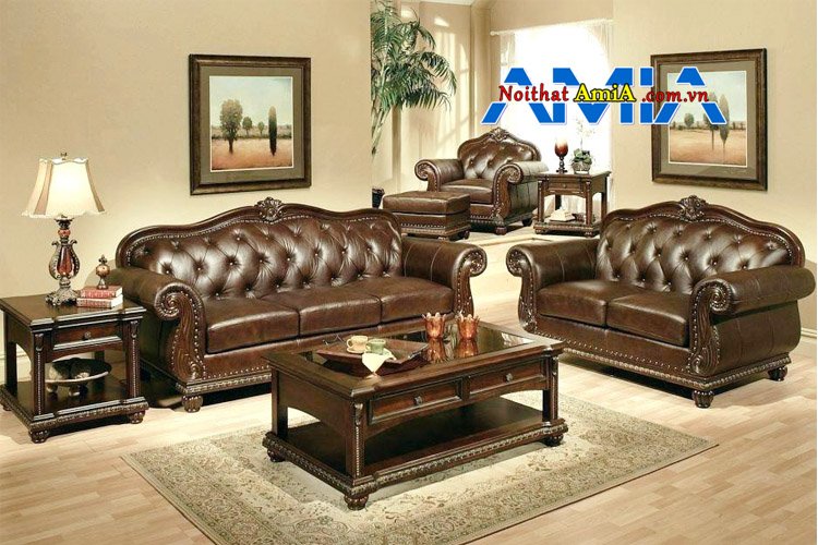 Hình ảnh ghế sofa da cao cấp nhập khẩu đẹp