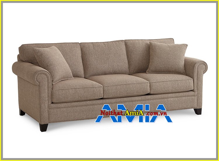 Ghế sofa nỉ màu nâu xám đẹp hợp quán cắt tóc