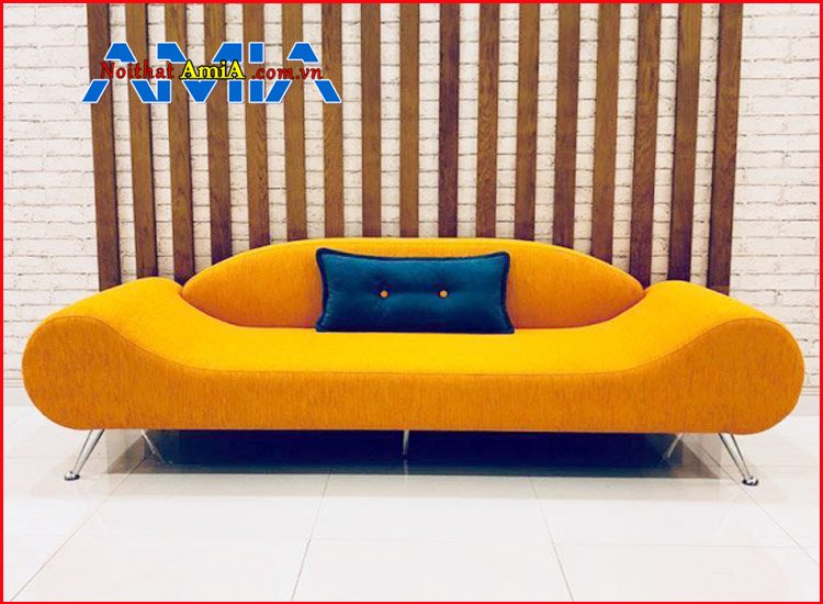 Hình ảnh mẫu ghế sofa thư giãn màu cam đẹp hiện đại