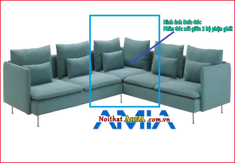 Hình ảnh mẫu ghế sofa góc kích thước rộng cho phòng khách chung cư