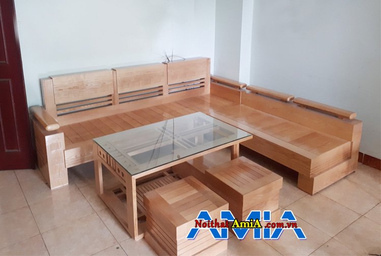 Mua sofa gỗ Sồi dùng tiếp khách