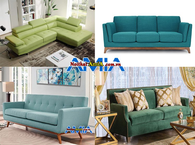 Những mẫu ghế sofa màu xanh hợp phong thủy