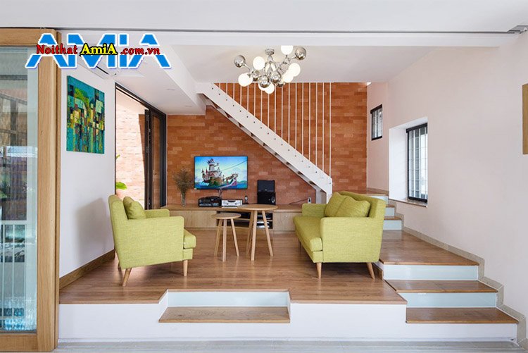 Phòng khách nhà ống và sofa đẹp