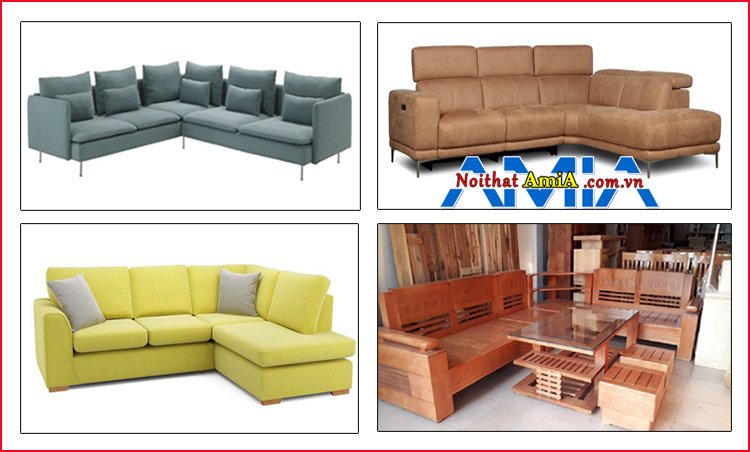 Hình ảnh các mẫu sofa góc cho căn hộ chung cư đẹp