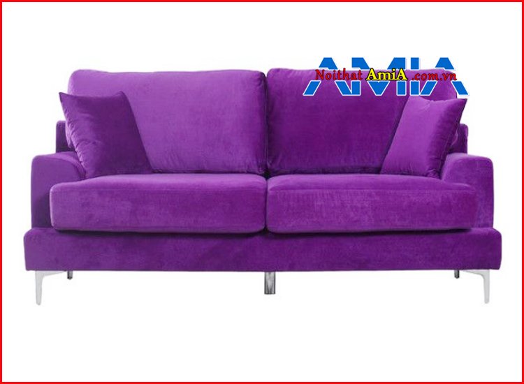 Hình ảnh ghế sofa màu tím đẹp 2 chỗ ngồi hiện đại