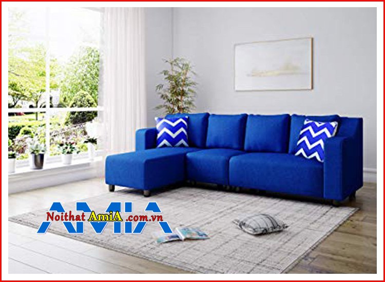 Hình ảnh ghế sofa màu xanh nước biển hợp mệnh Thủy