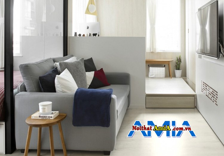 Sofa nỉ vải cho nhà ống nhỏ tại Hà Nội