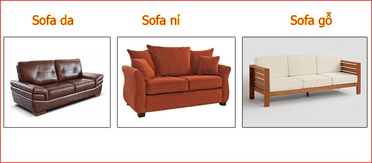 Cách chọn chất liệu sofa chung cư: Da, nỉ, Gỗ