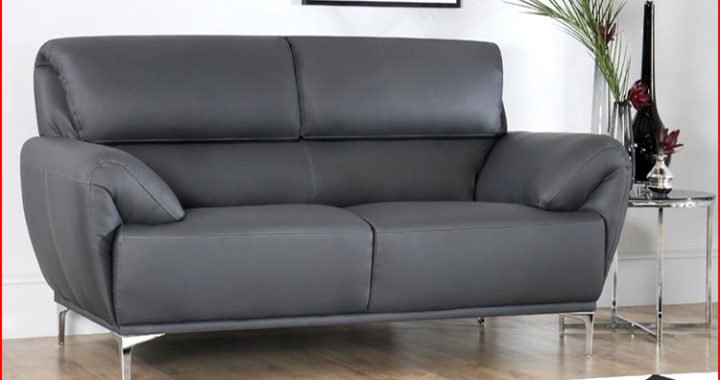 Hình ảnh ghế sofa da 2 chỗ cho chung cư nhỏ bọc da Microfiber Hàn Quốc