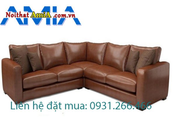 Sofa da màu nâu AmiA SFD1911920