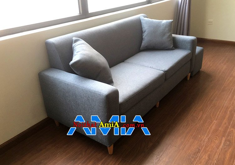 Mẫu ghế sofa nỉ 2 chỗ cho chung cư nhỏ tiện nghi