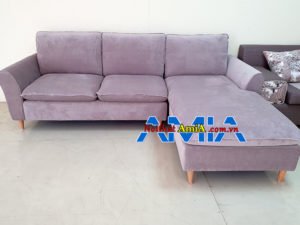Sofa nỉ đẹp tay vịn cao AmiA SFN266