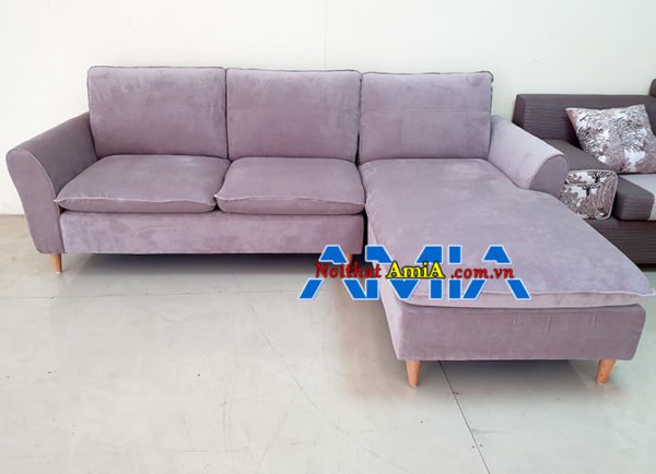 Sofa nỉ đẹp tay vịn cao AmiA SFN266