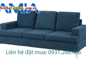 Ghế sofa văng dài 3 chỗ màu xanh dương đẹp AmiA SFN1910695