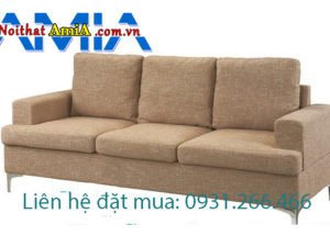 Sofa văng nỉ 3 chỗ ngồi thích hợp kê phòng khách nhỏ AmiA SFN1910694