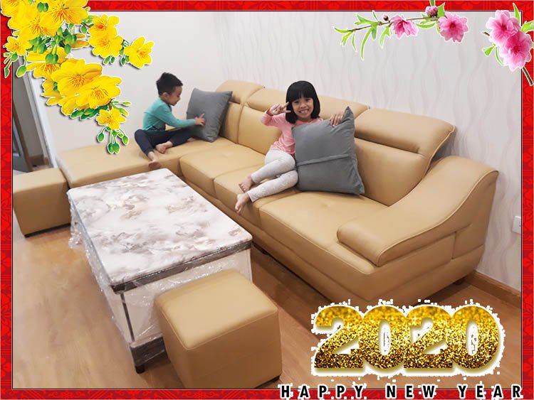 Mẫu ghế sofa da đẹp đón tết 2020