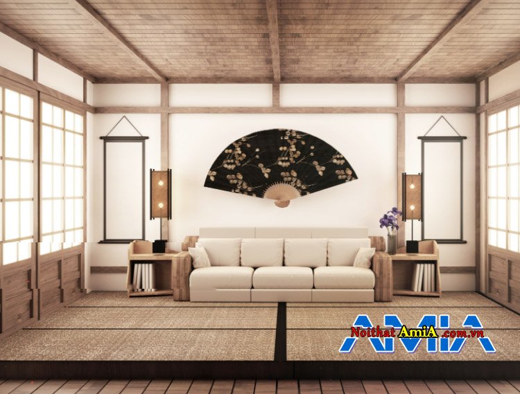 Hình ảnh bộ ghế sofa văng 3 chỗ đẹp sử dụng cho phòng khách rộng