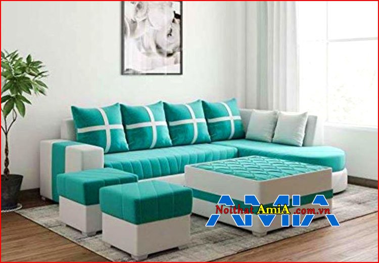 Hình ảnh Mẫu ghế sofa giá rẻ ngọc pha trắng hiện đại