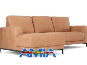 Sofa màu cam thiết kế dạng góc chữ L nhỏ gọn tiện lợi AmiA SFN1910635